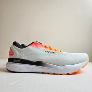 Brooks Ghost 16 Mens Size 13 Road Running Shoes Sneakers White Illusion Coral